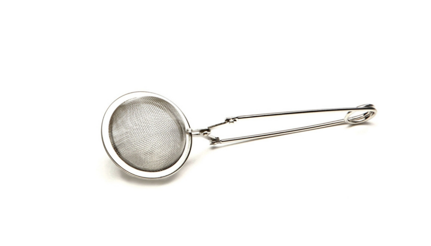 boule à thé entière en acier inoxydable argenté Ø 6,5 cm